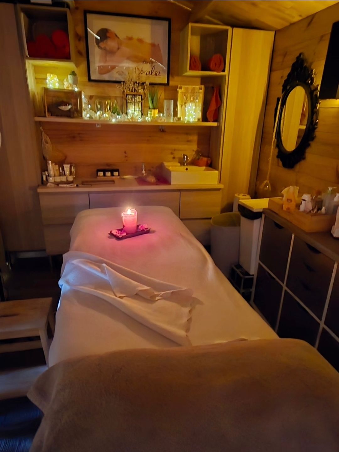 Cabine de soin double et relaxante